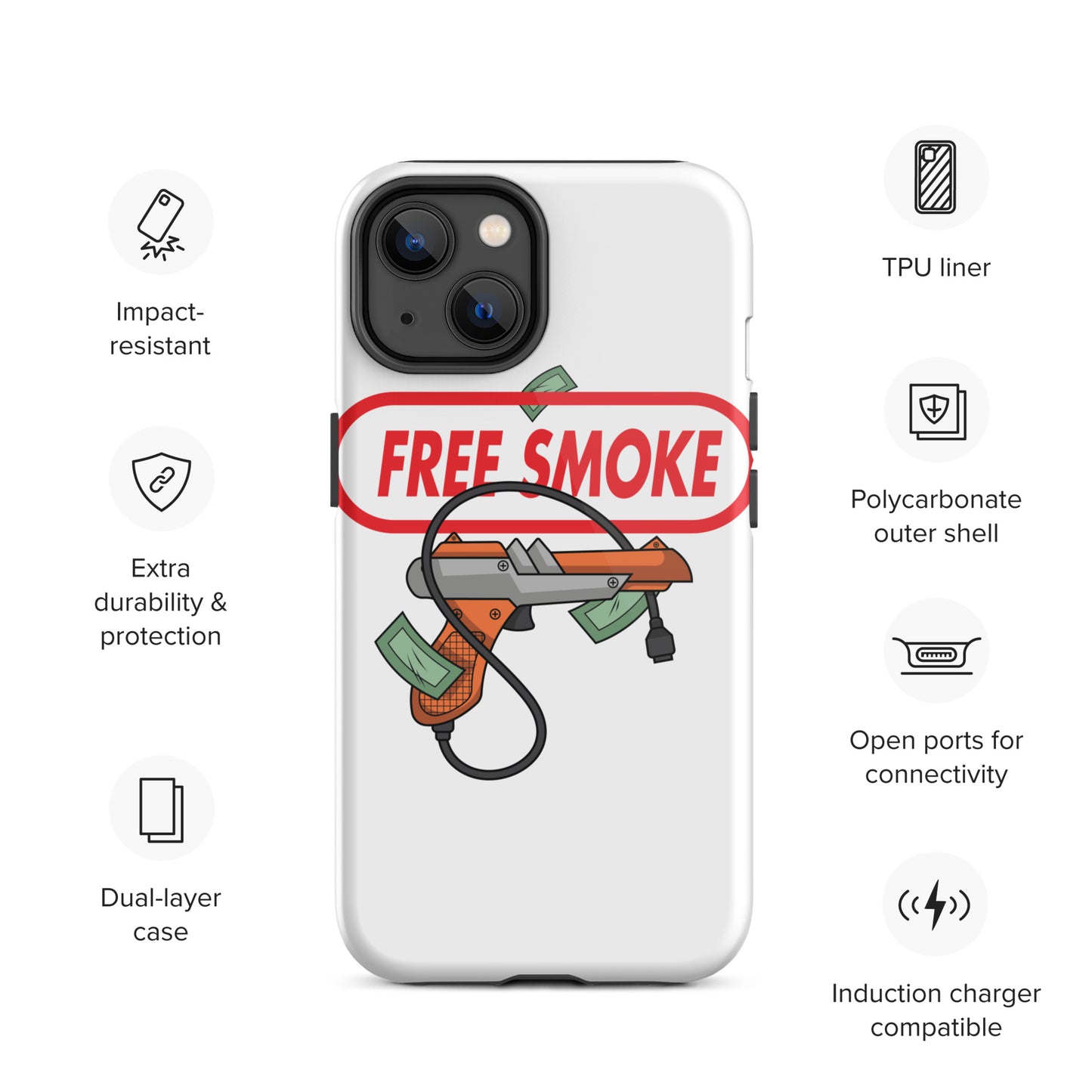 DSRUPTIV: FREE SMOKE- iPhone case
