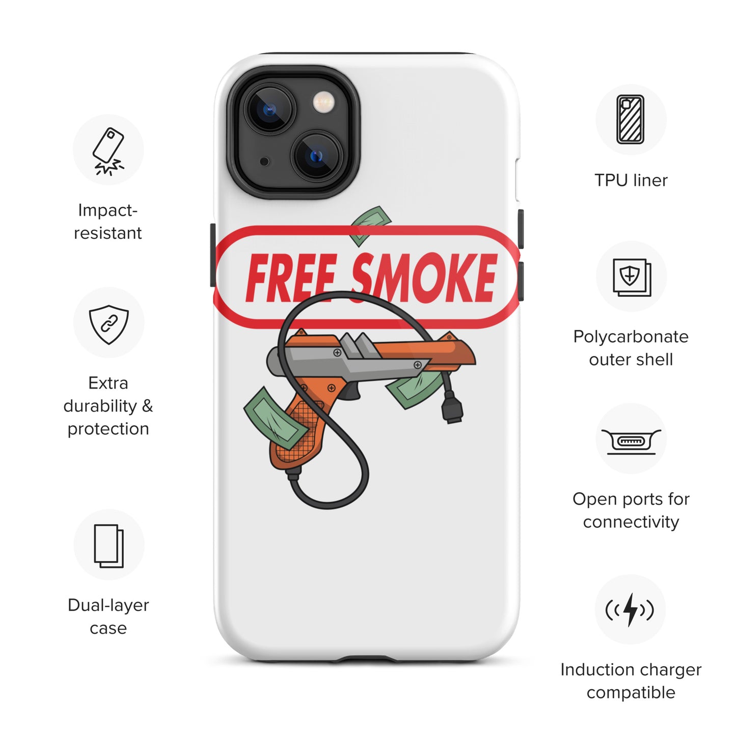 DSRUPTIV: FREE SMOKE- iPhone case